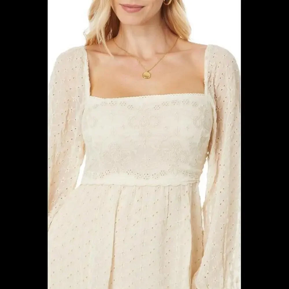 Free People Cream Maxi Dress - Picture 3 of 9